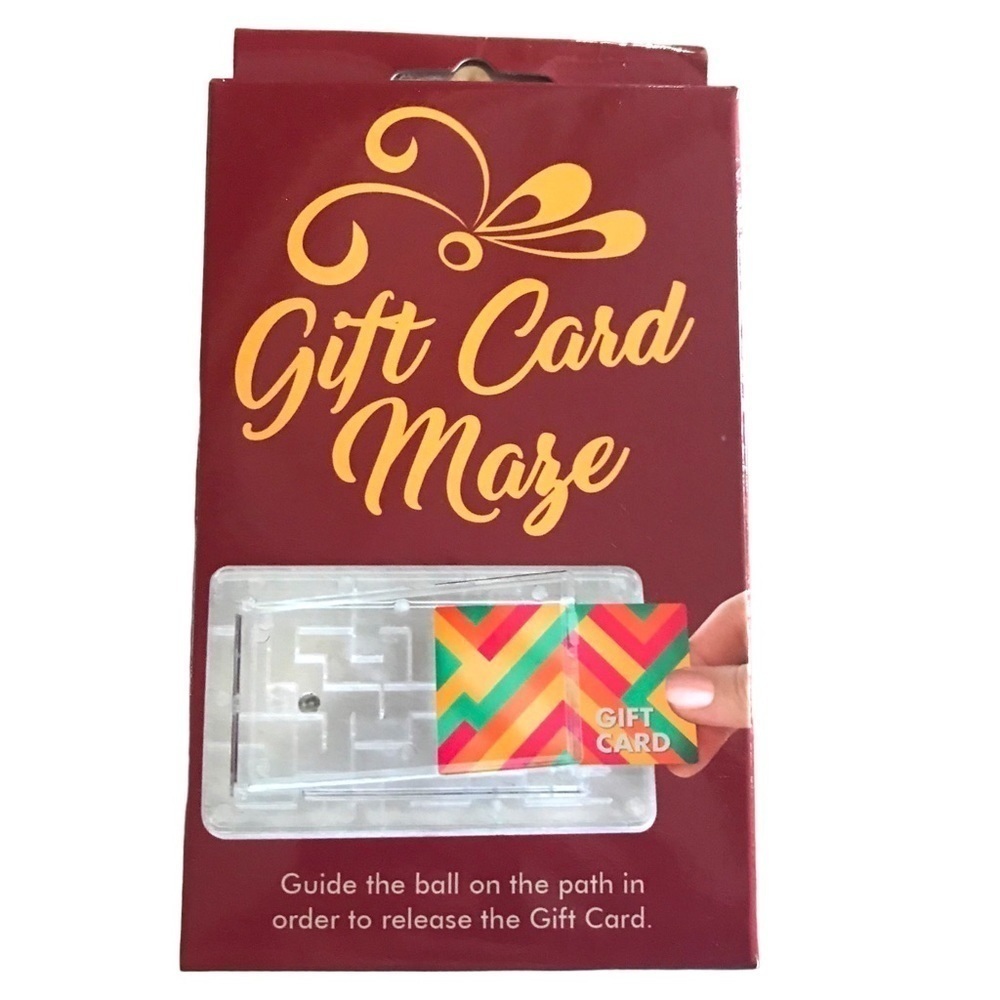 Gift Card Maze Brain Teaser NIB Fun Gift Wrapping